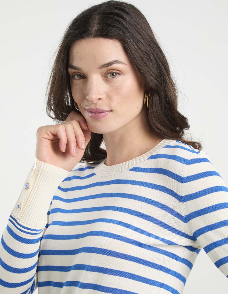 Suéter cuello redondo para mujer 5