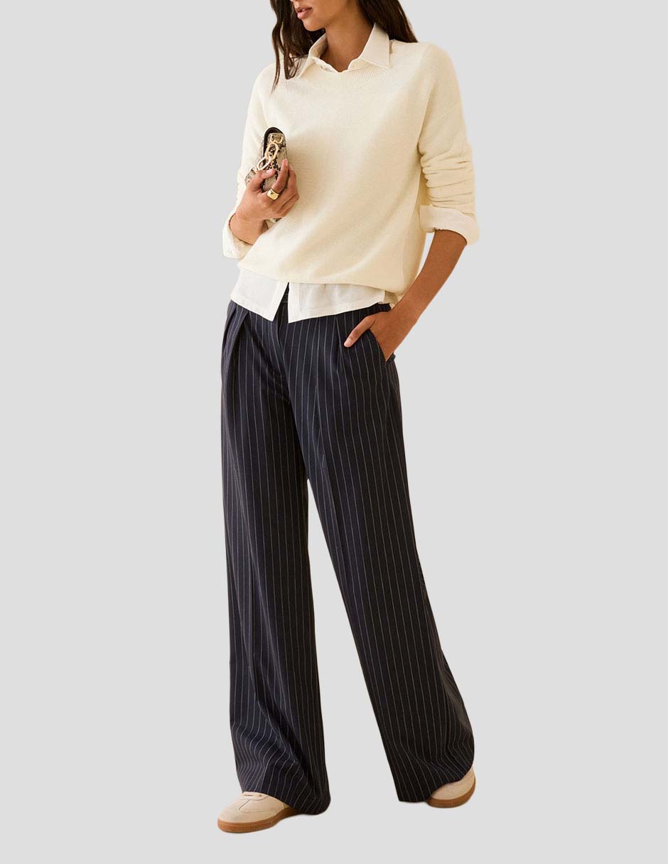 Pantalón de vestir slim para mujer 1