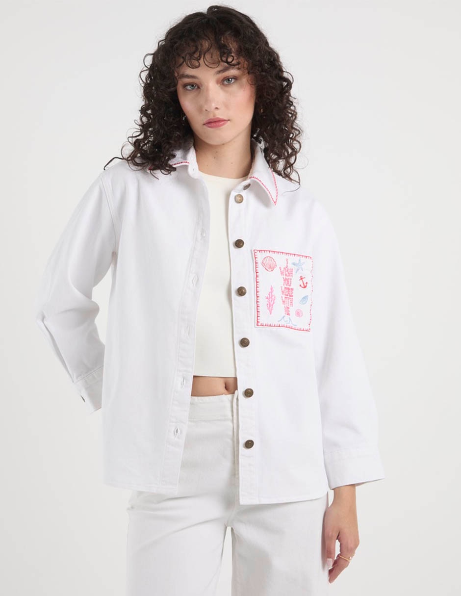 Chamarra denim para mujer