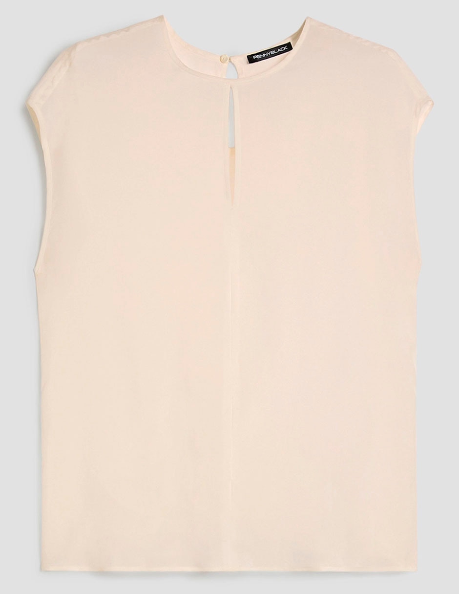 Blusa manga corta para mujer