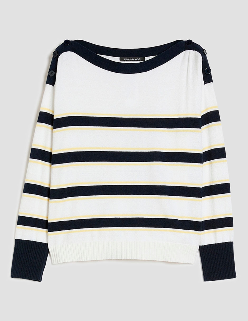 Suéter cuello redondo para mujer 2