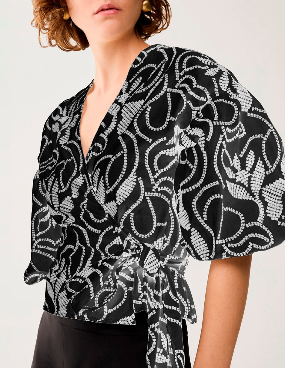 Blusa manga corta para mujer 6
