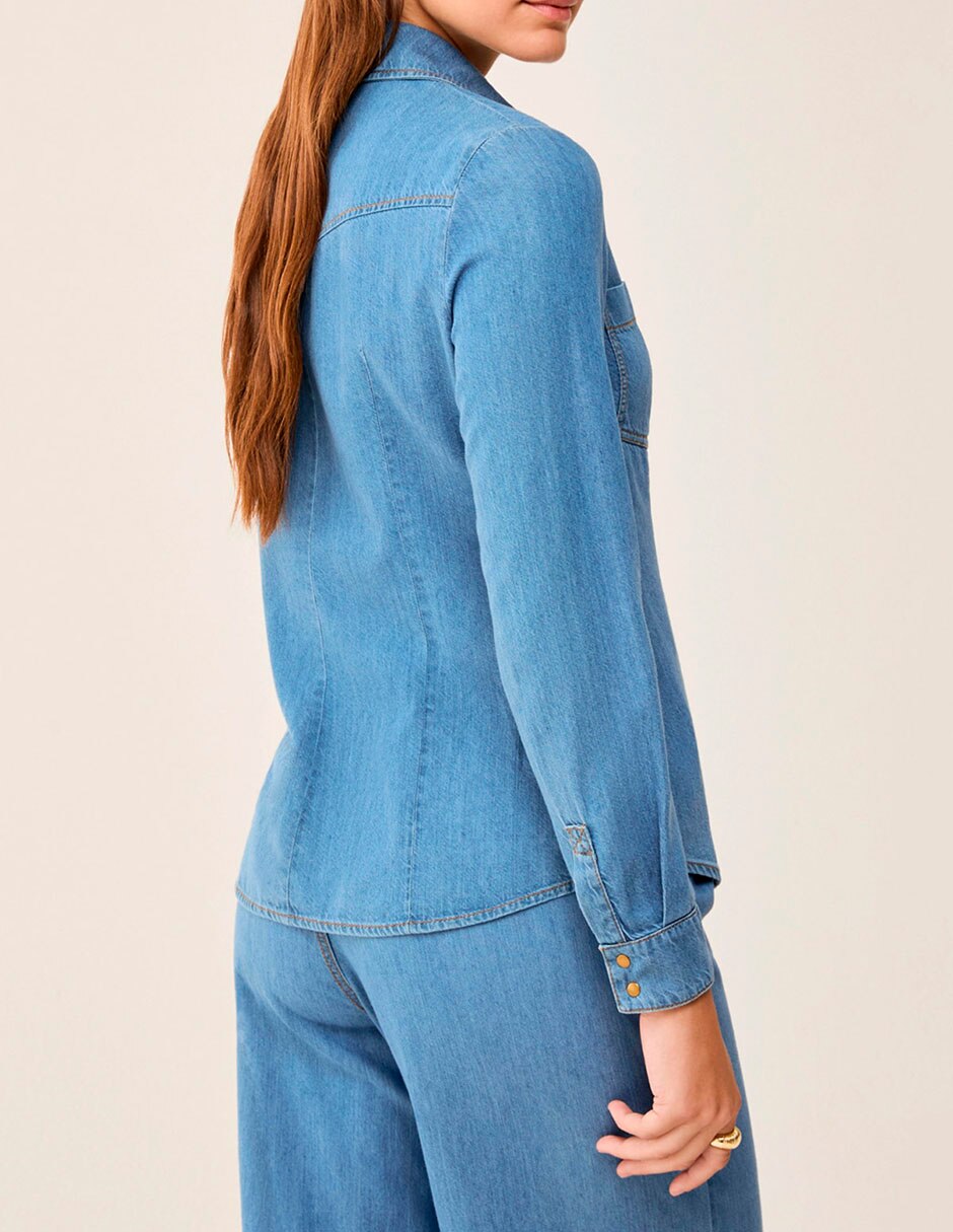 Sobrecamisa manga larga para mujer 3