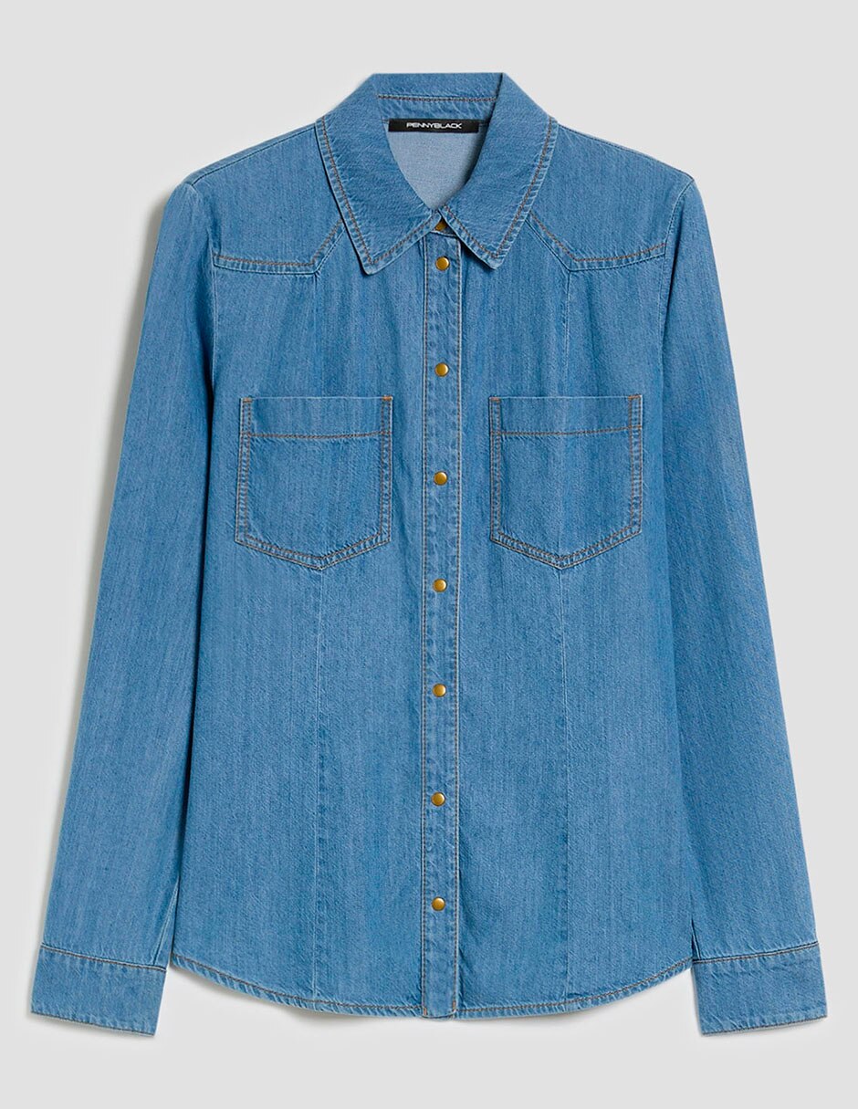 Sobrecamisa manga larga para mujer 5