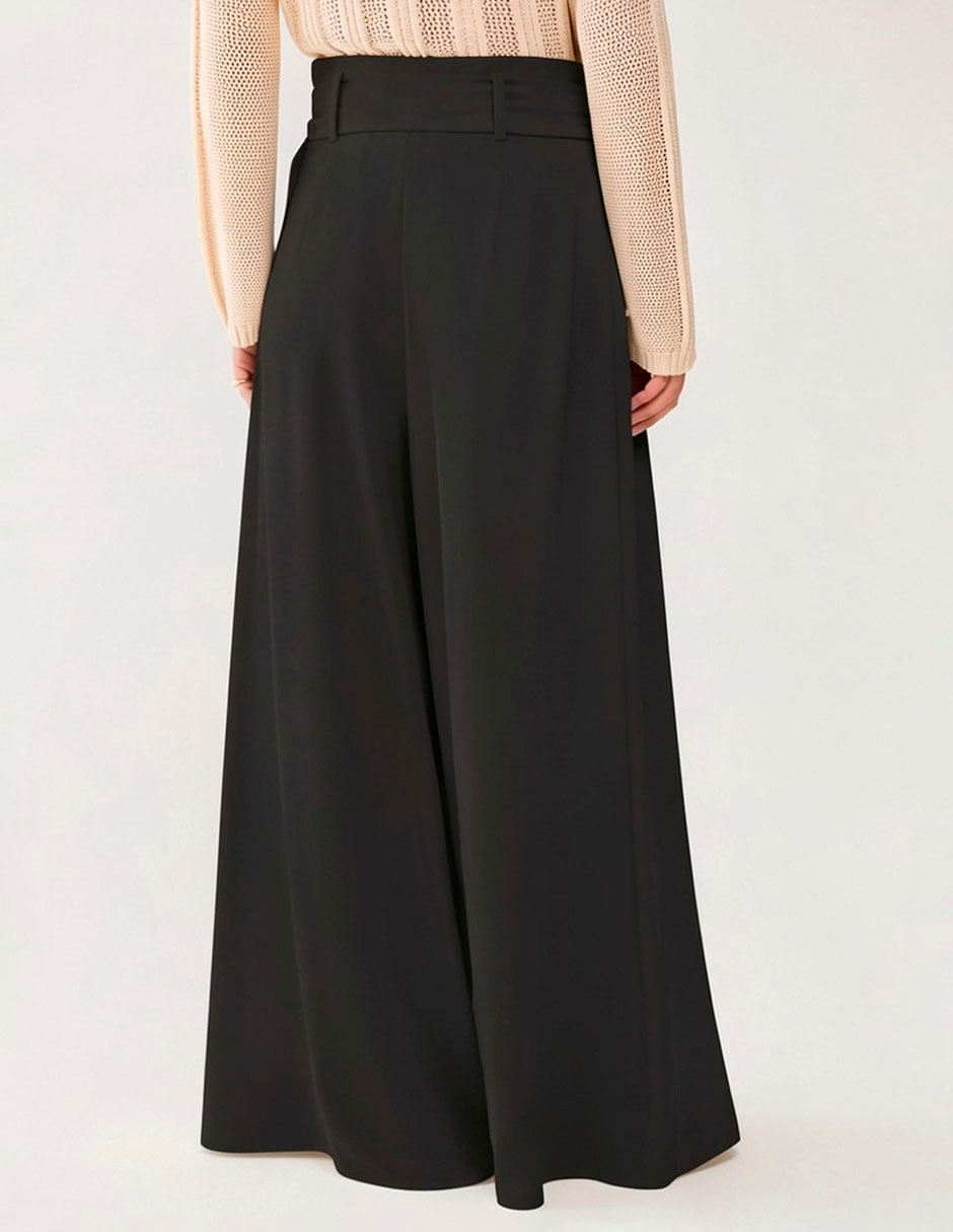 Pantalón plisado wide leg para mujer 5