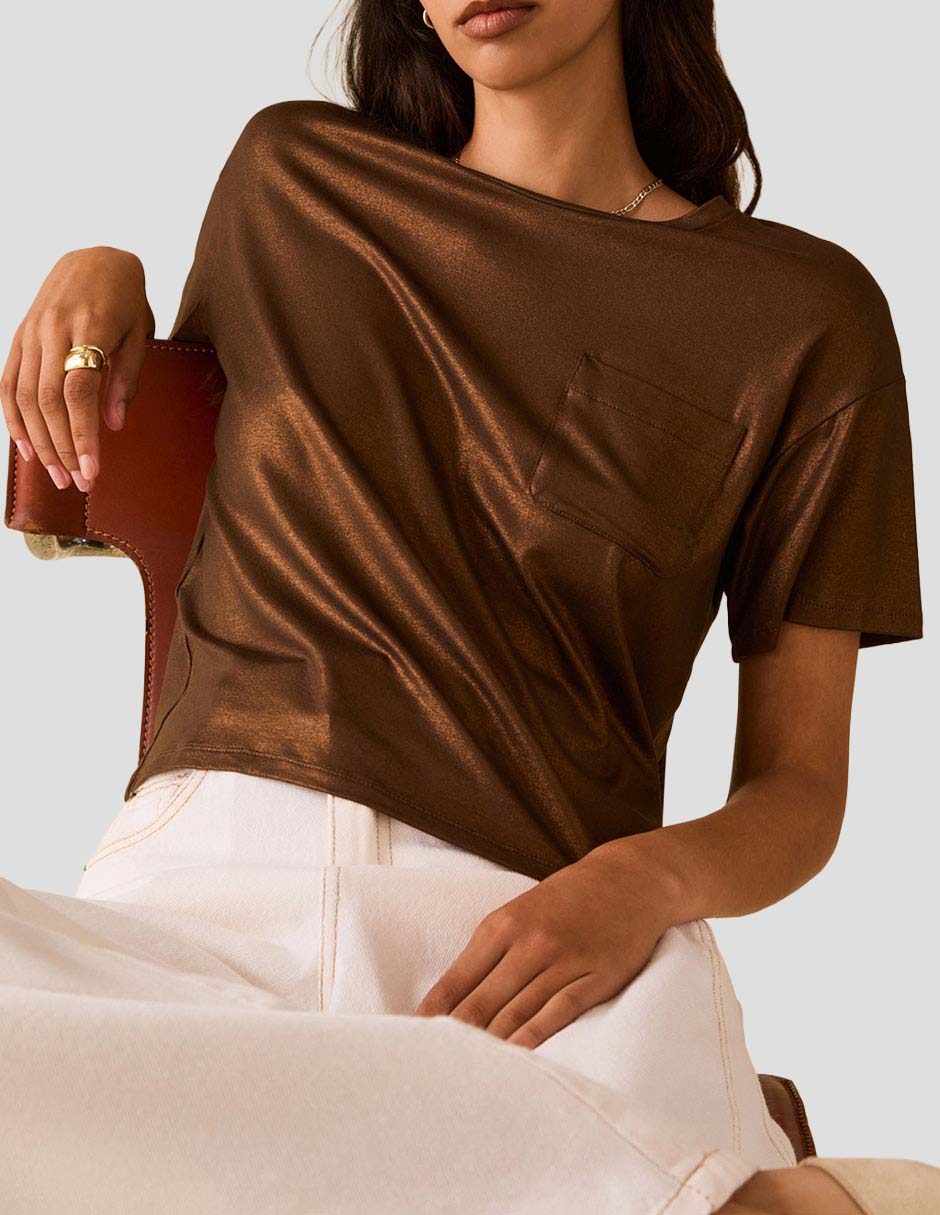 Blusa manga corta para mujer 1