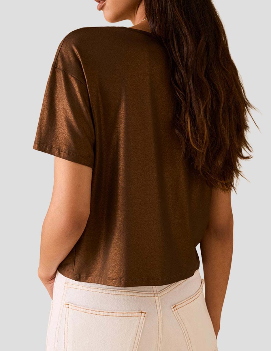 Blusa manga corta para mujer 6