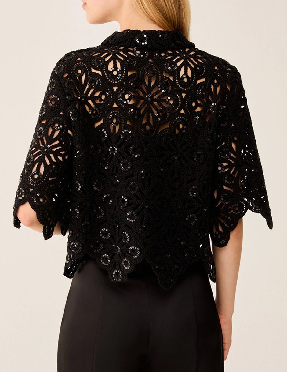 Blusa manga al codo para mujer 5
