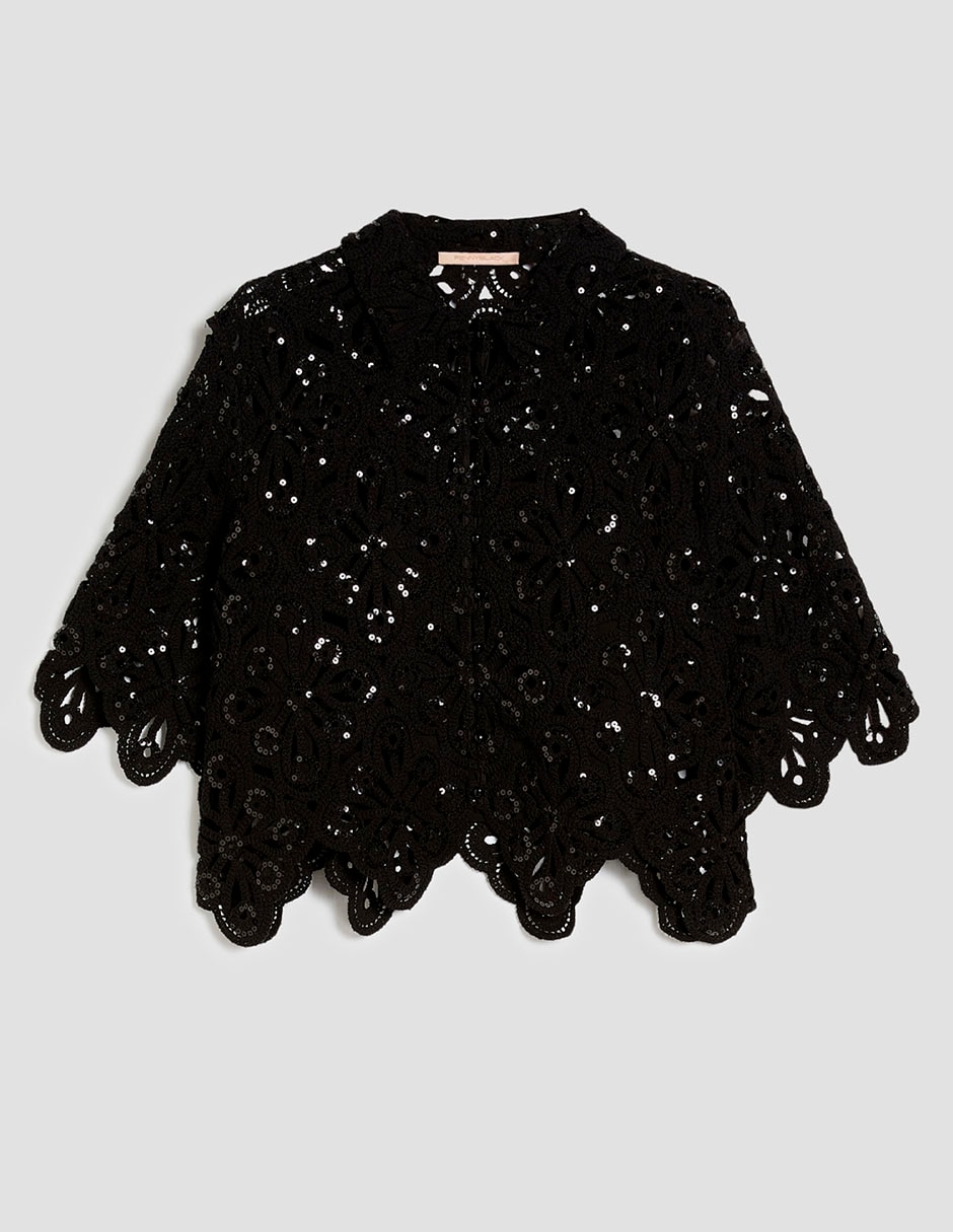 Blusa manga al codo para mujer 7