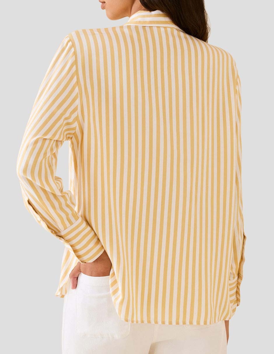Camisa de algodón manga larga para mujer 2