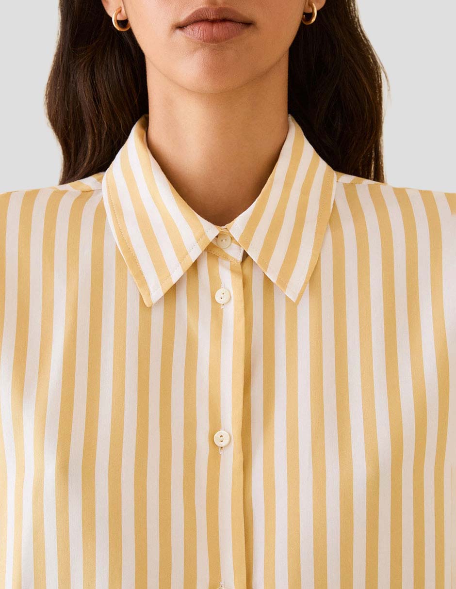 Camisa de algodón manga larga para mujer 3