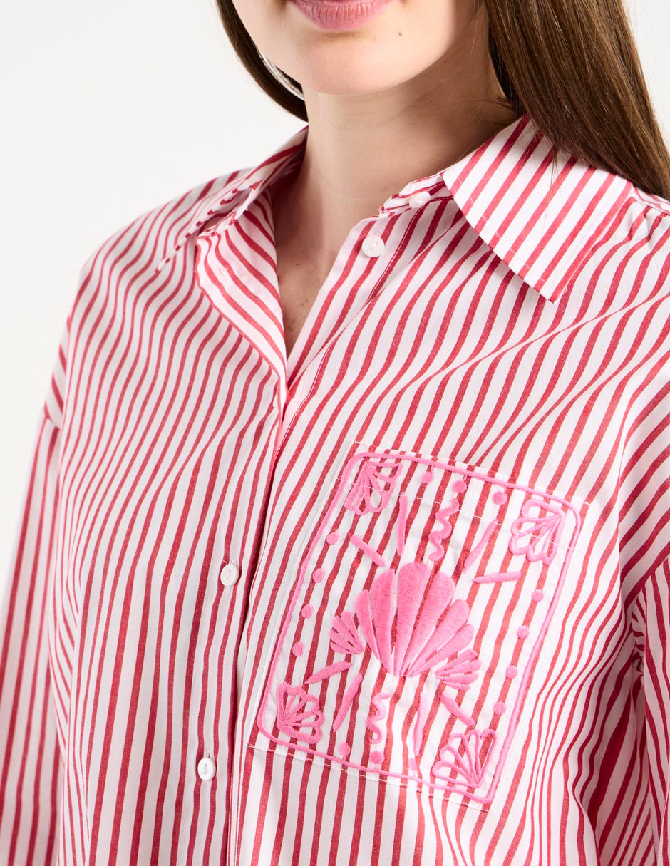 Camisa Pennyblack de algodón manga larga para mujer
