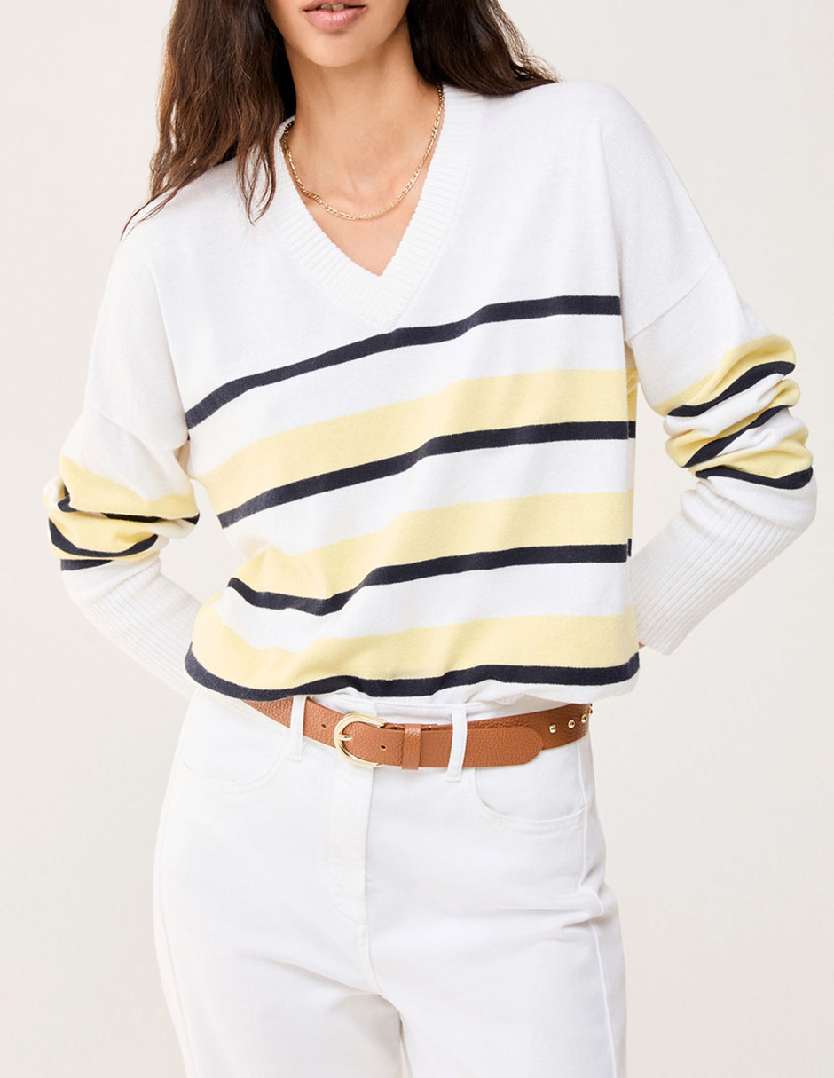 Suéter cuello redondo para mujer 1