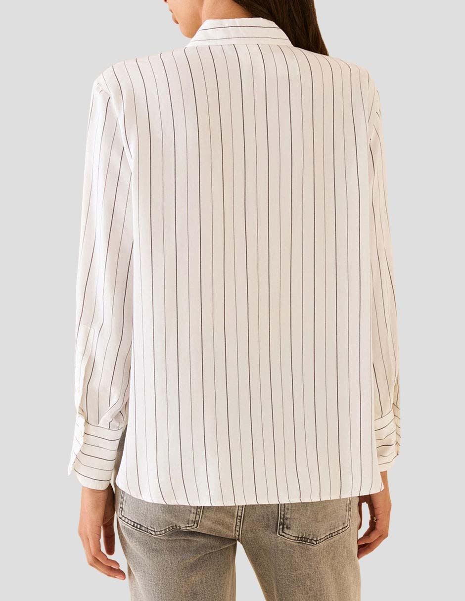 Camisa de algodón manga larga para mujer 6