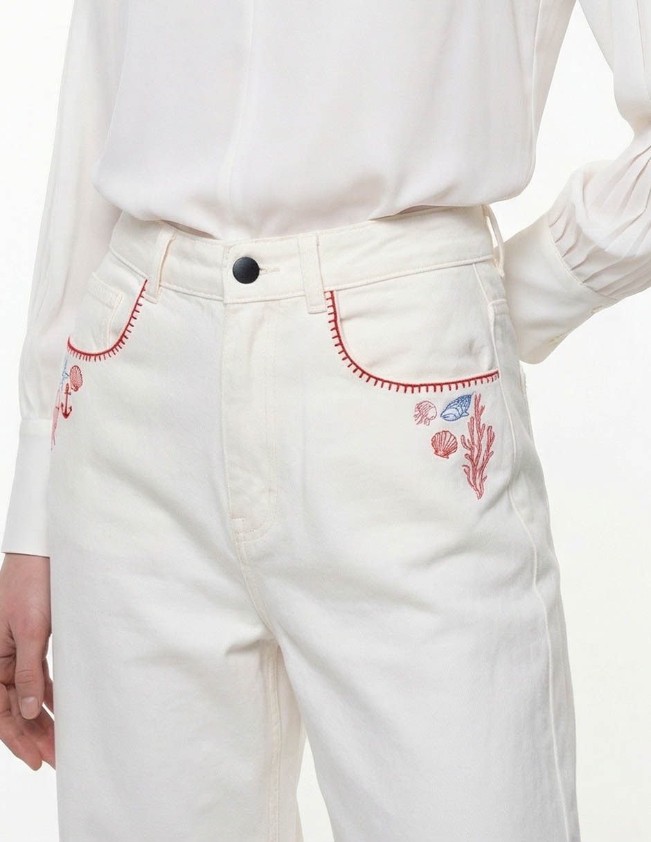 Pantalón amplio para mujer 4