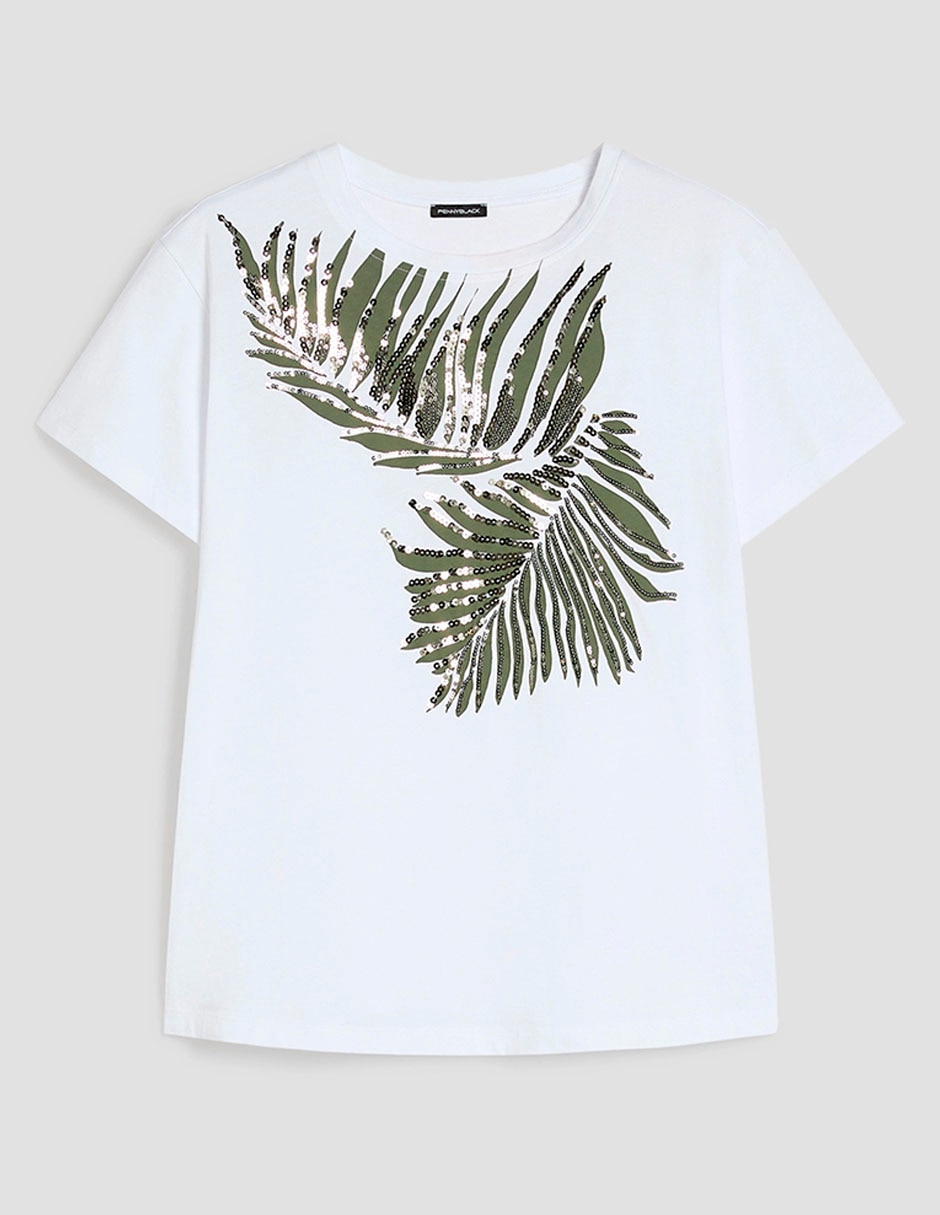 Playera manga corta cuello redondo para mujer 9