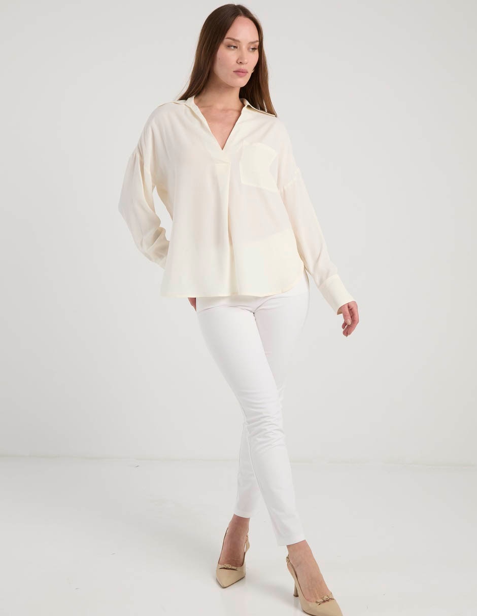 Blusa manga larga para mujer 8