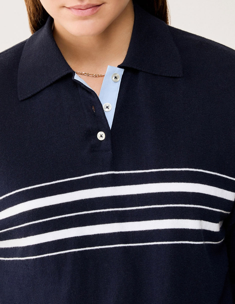 Suéter cuello redondo para mujer 7
