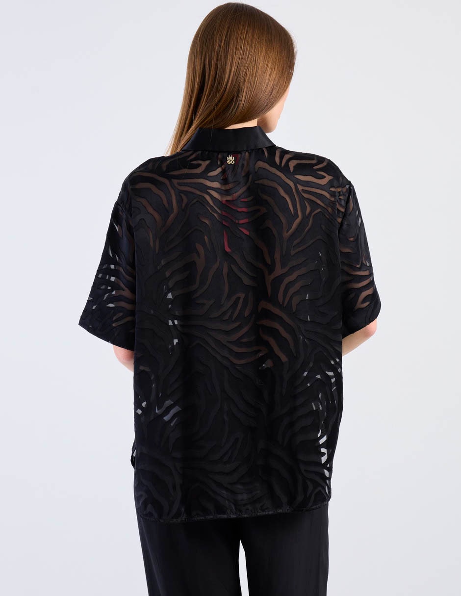 Blusa Hugo manga corta para mujer
