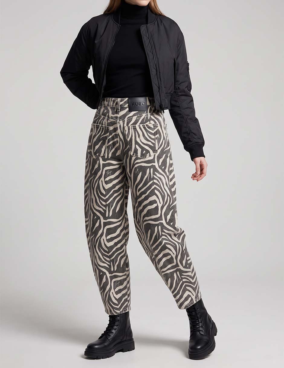 Jeans straight corte cintura para mujer Jeans straight corte cintura para mujer