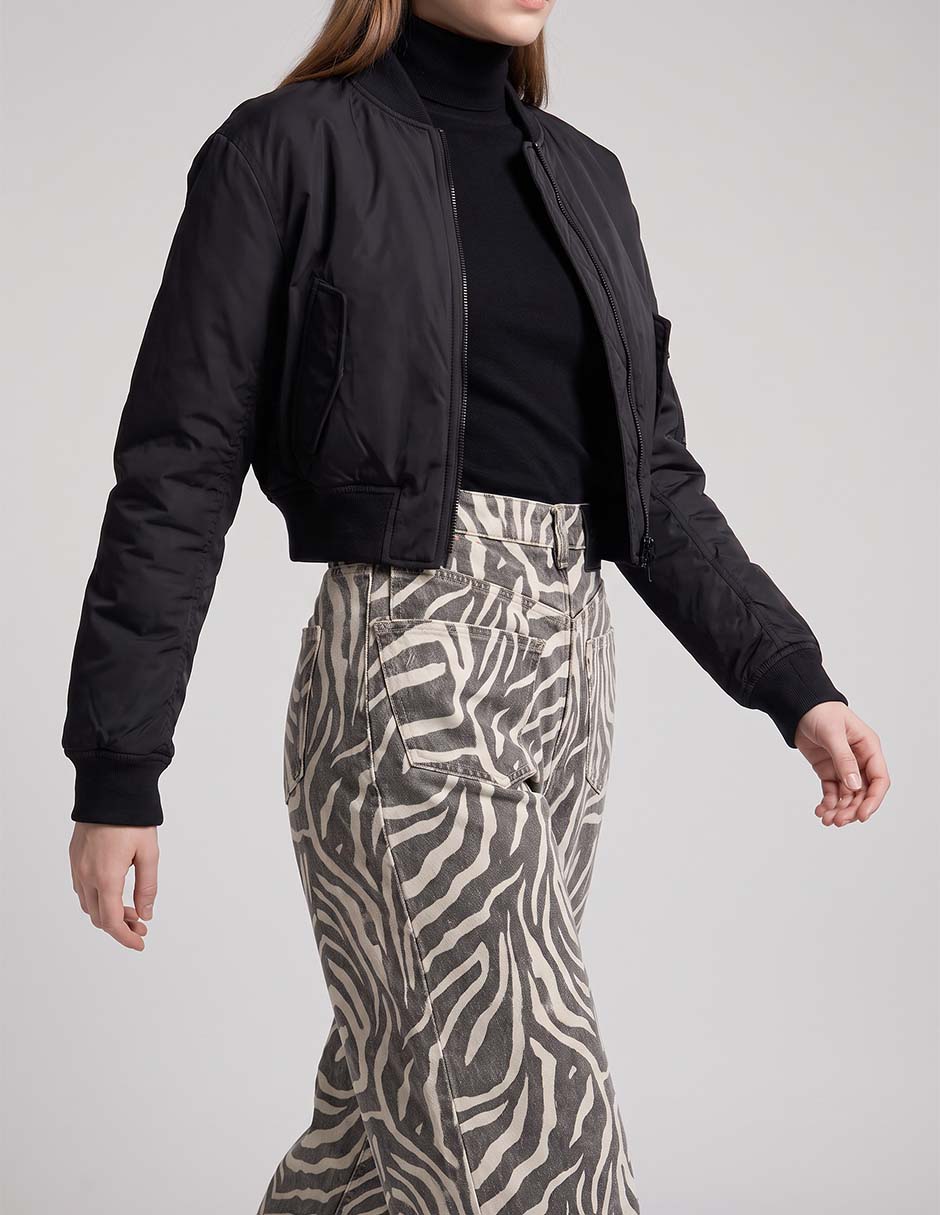 Jeans straight corte cintura para mujer 2