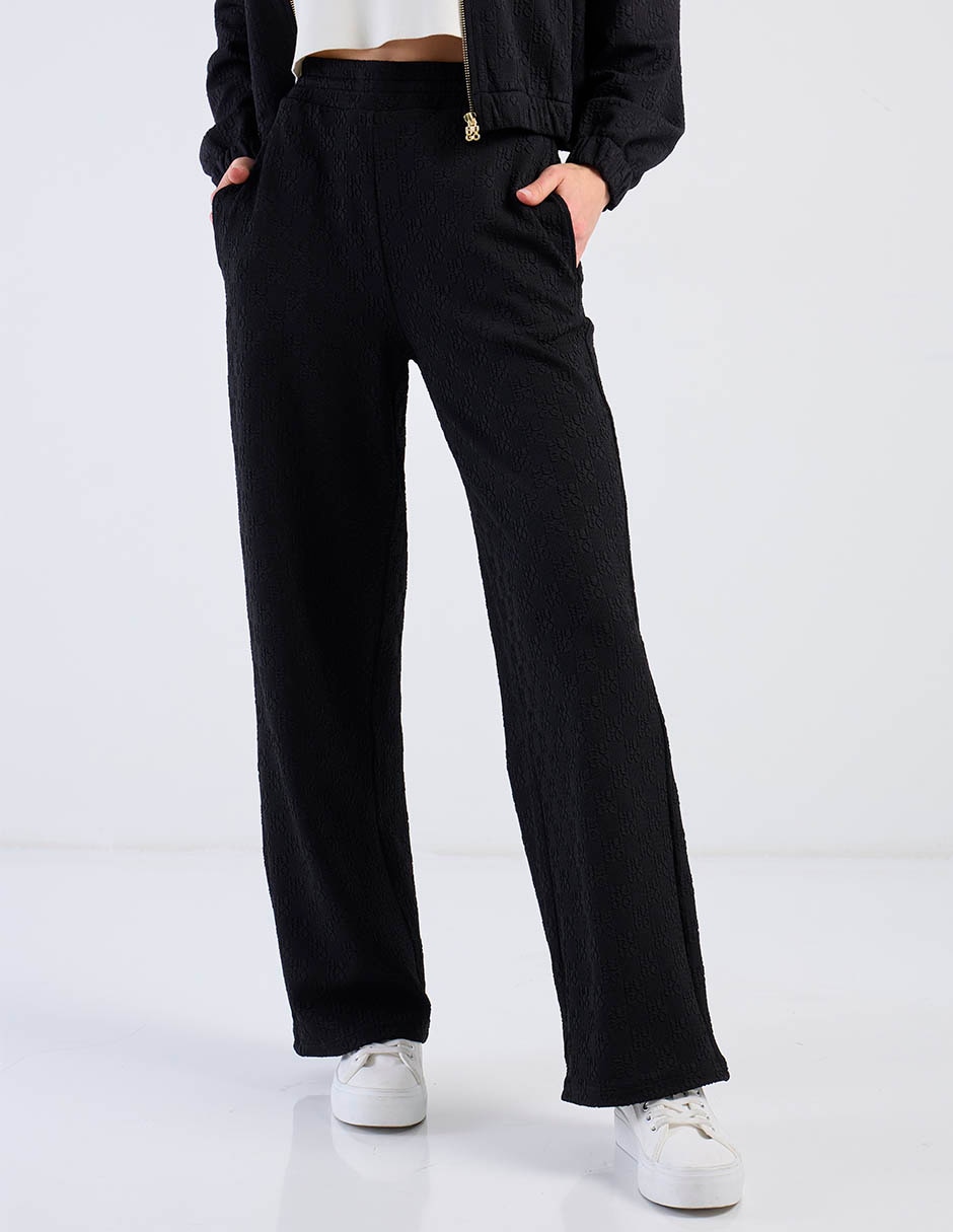 Pants recto con elástico para mujer