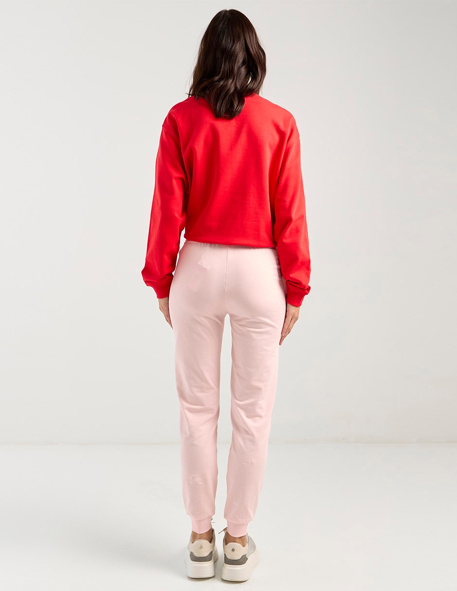 Pants regular con jareta para mujer 2