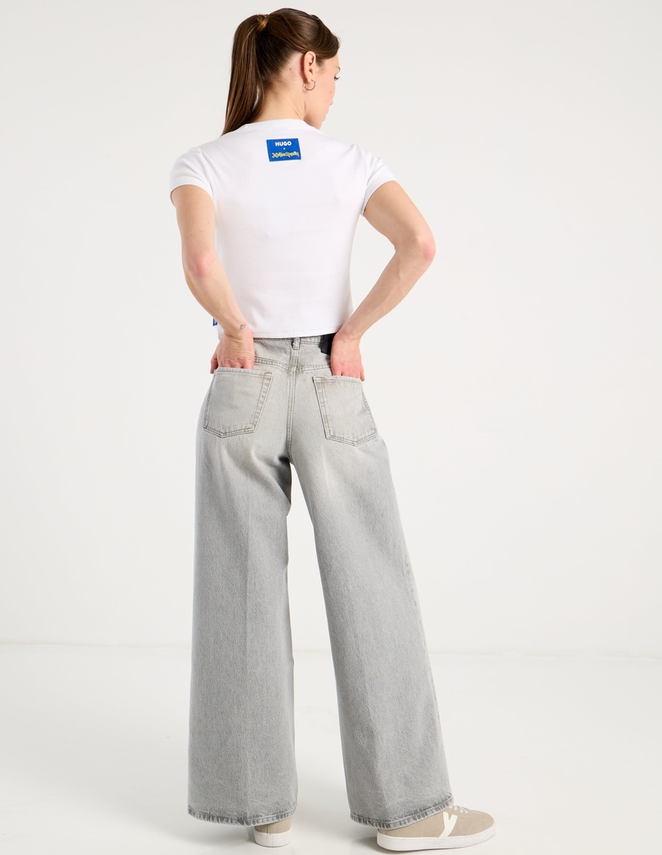 Jeans flare amplio para mujer