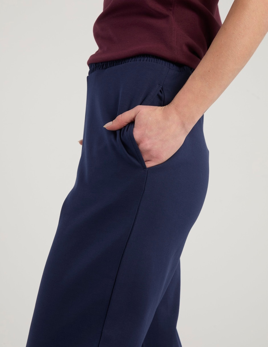 Pants regular con elástico para mujer 3