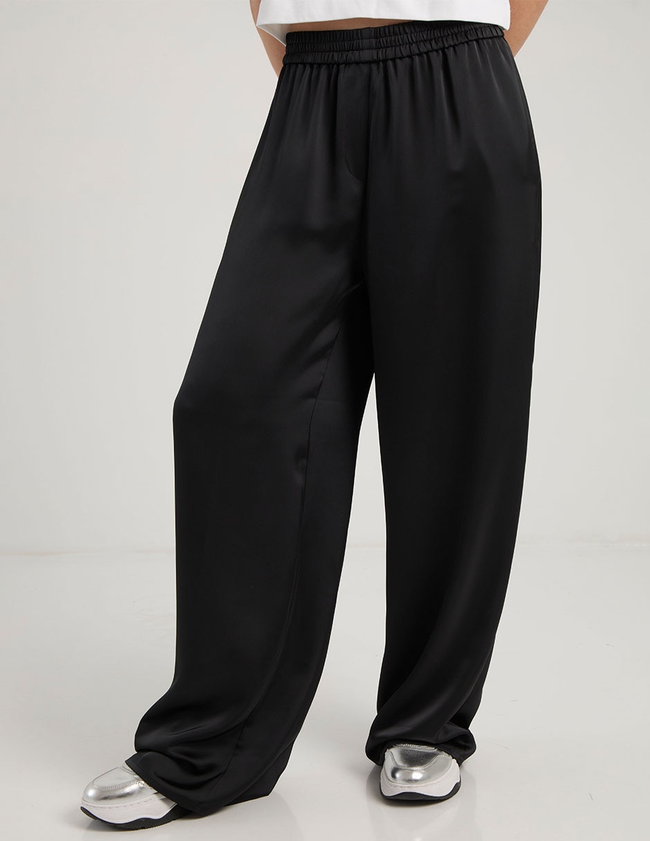 Pants regular con elástico para mujer Pants regular con elástico para mujer