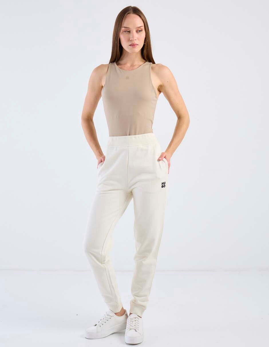 Pants recto con elástico para mujer 2