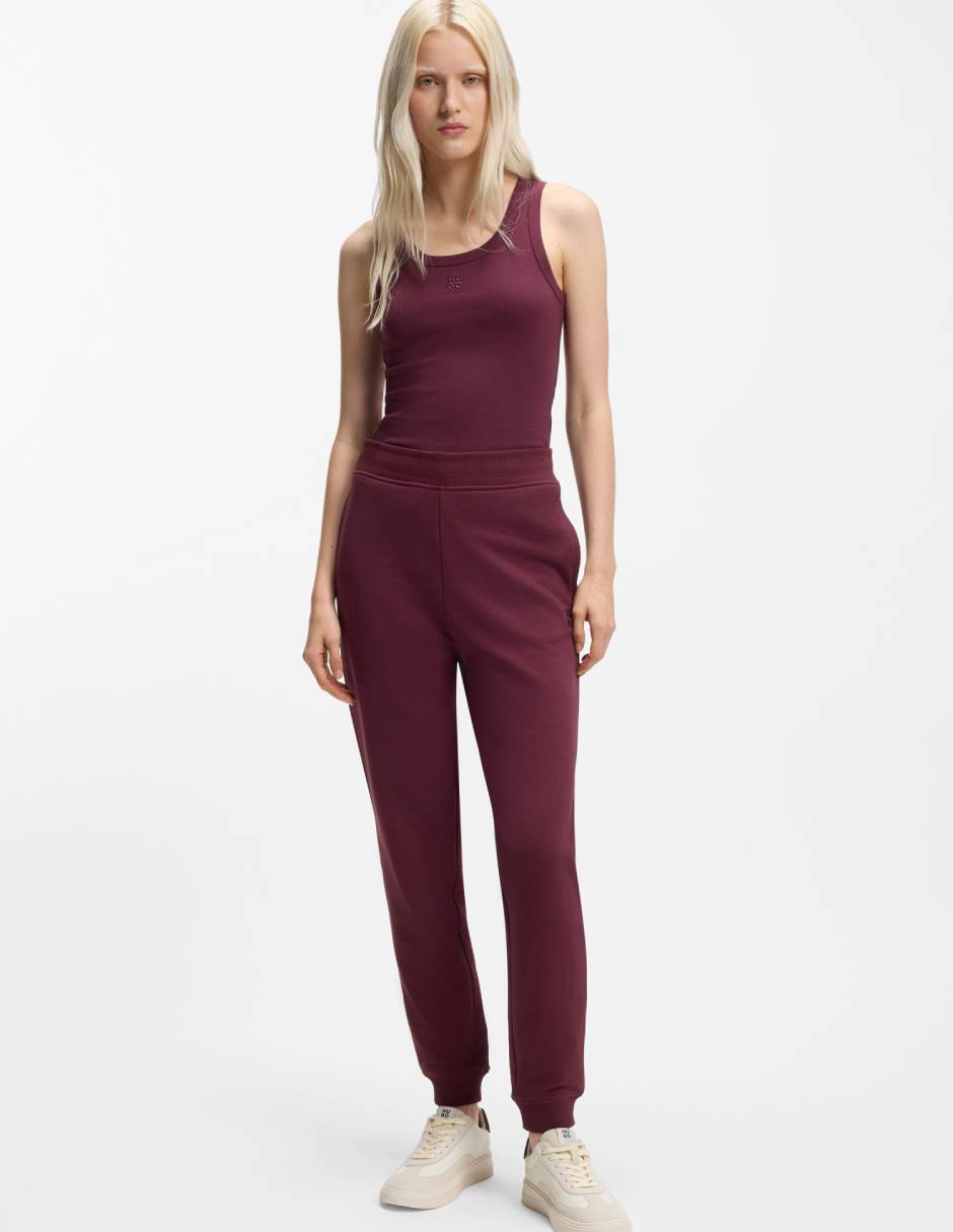 Pants regular con elástico para mujer 3