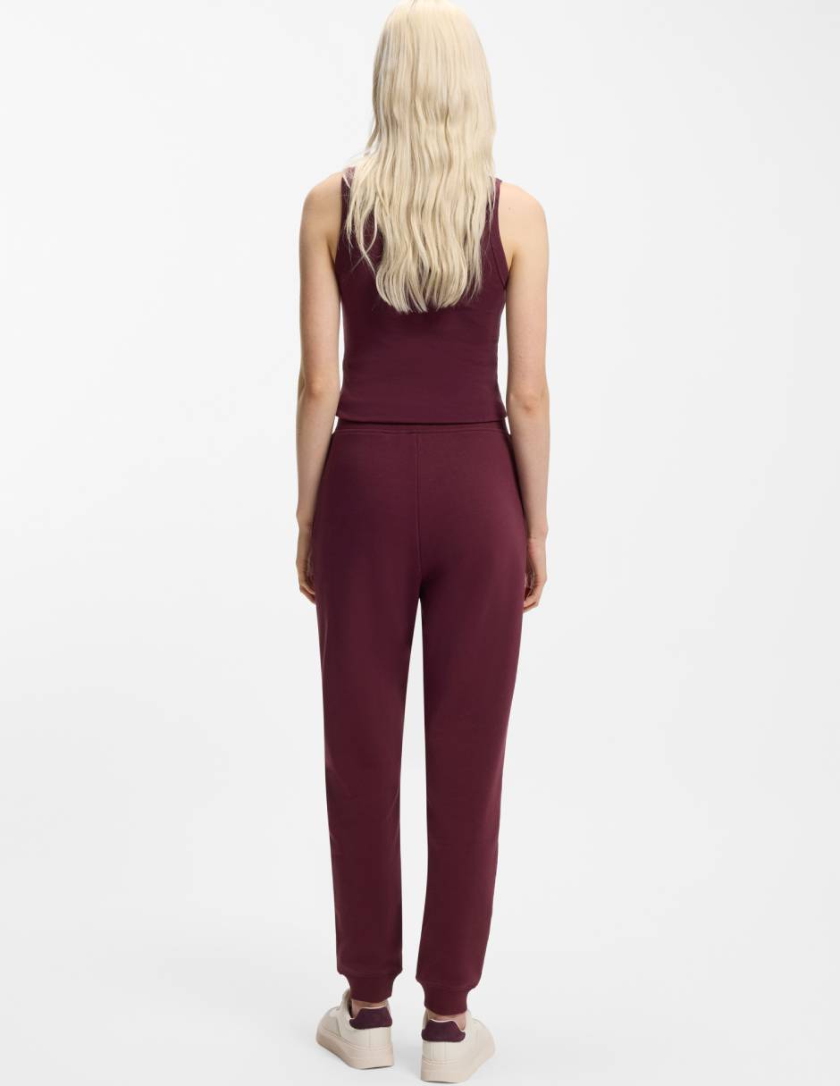 Pants regular con elástico para mujer 5