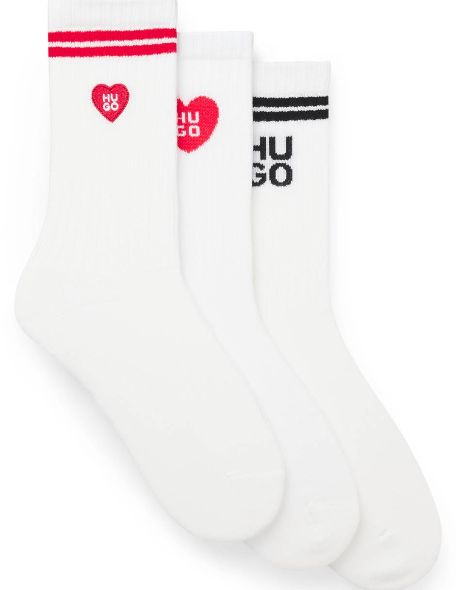 Calceta de algodón para mujer 3 pares