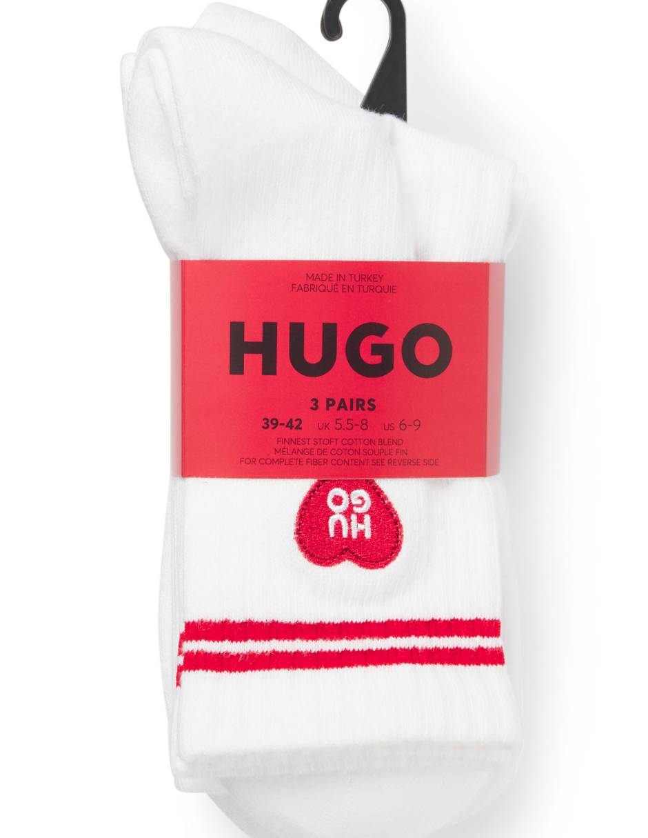 Calceta de algodón para mujer 3 pares 2
