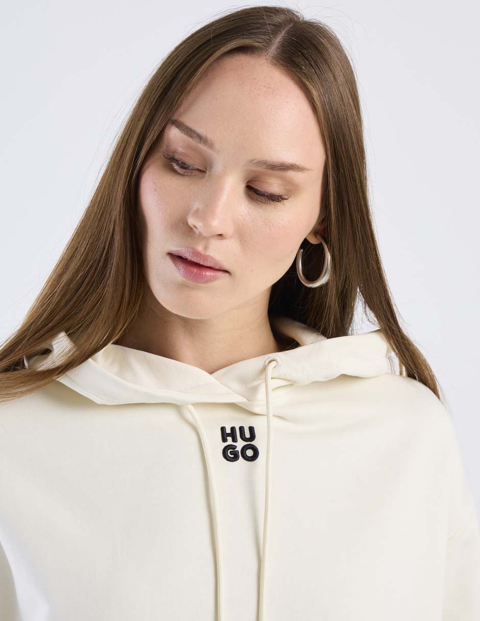 Sudadera con capucha y bolsa Hugo para mujer