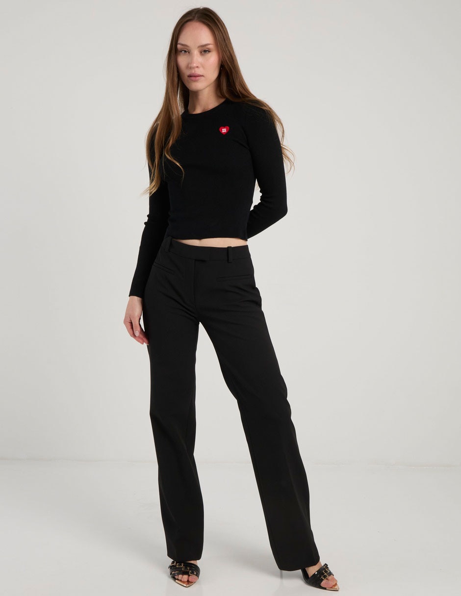 Suéter cuello redondo para mujer 4