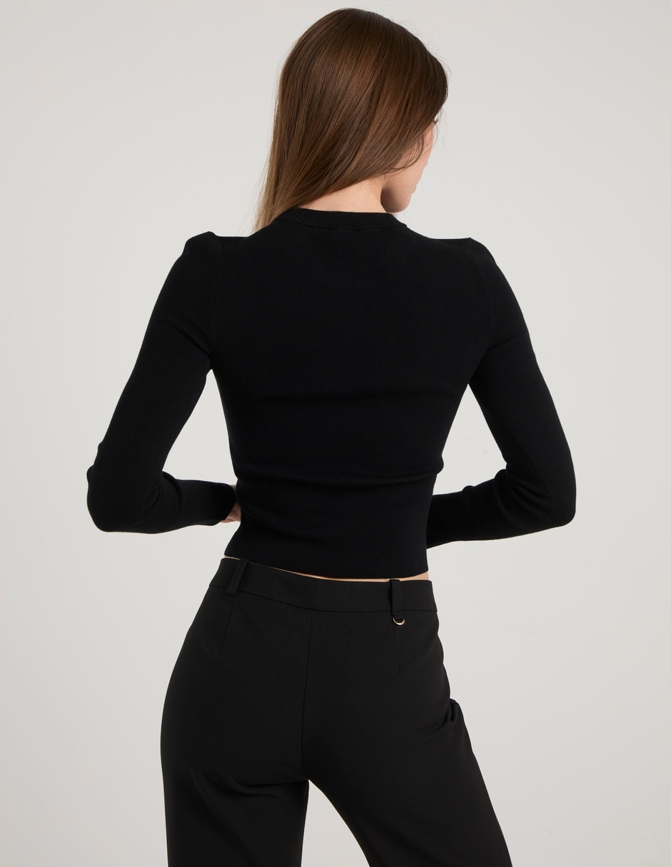 Suéter cuello redondo para mujer 6