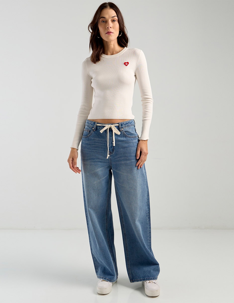 Suéter cuello redondo para mujer 3