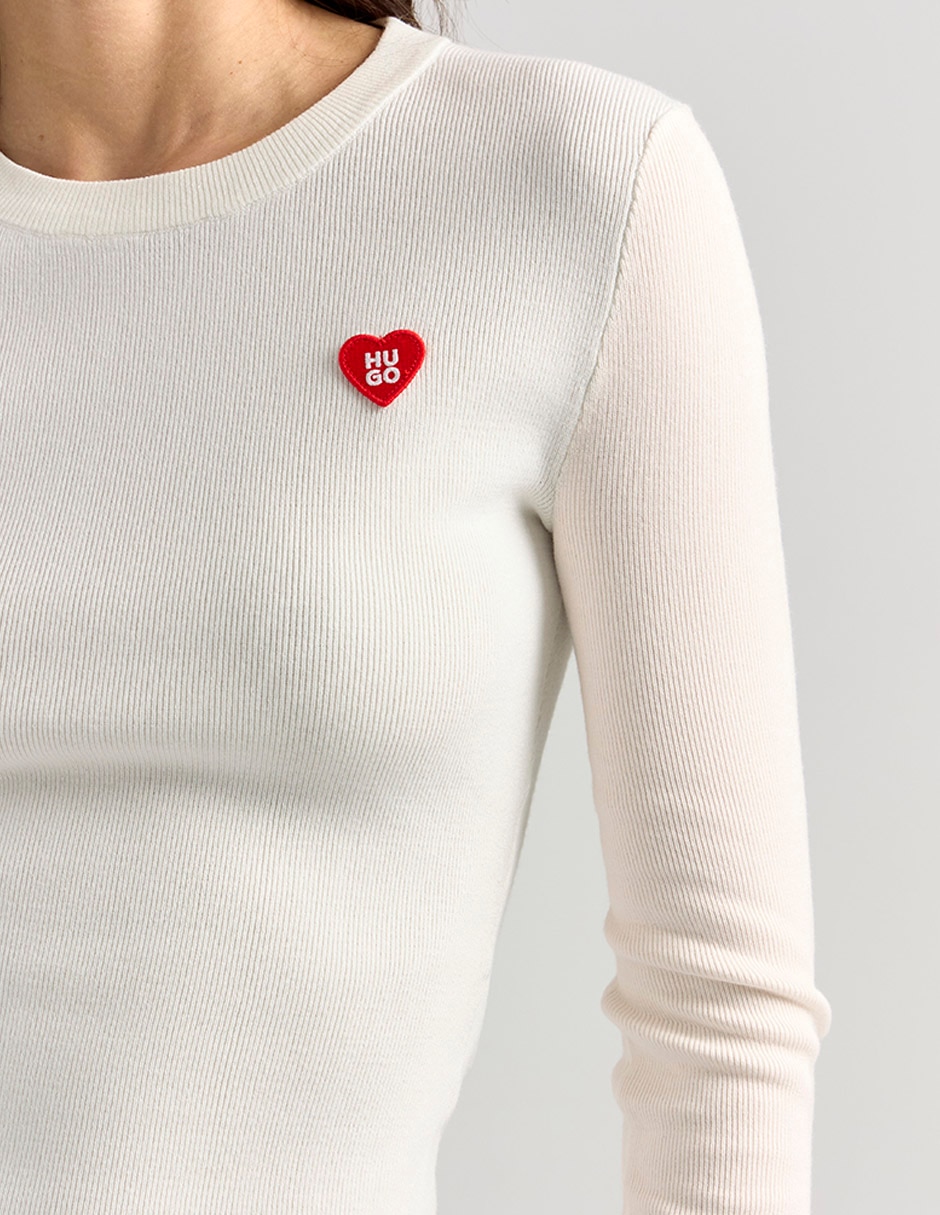 Suéter cuello redondo para mujer 2