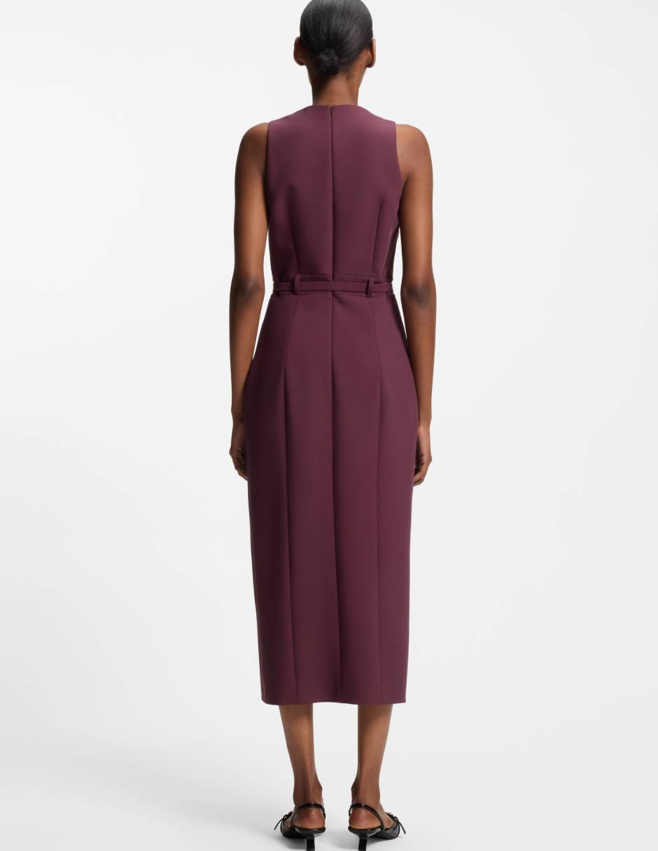 Vestido midi casual Hugo para mujer