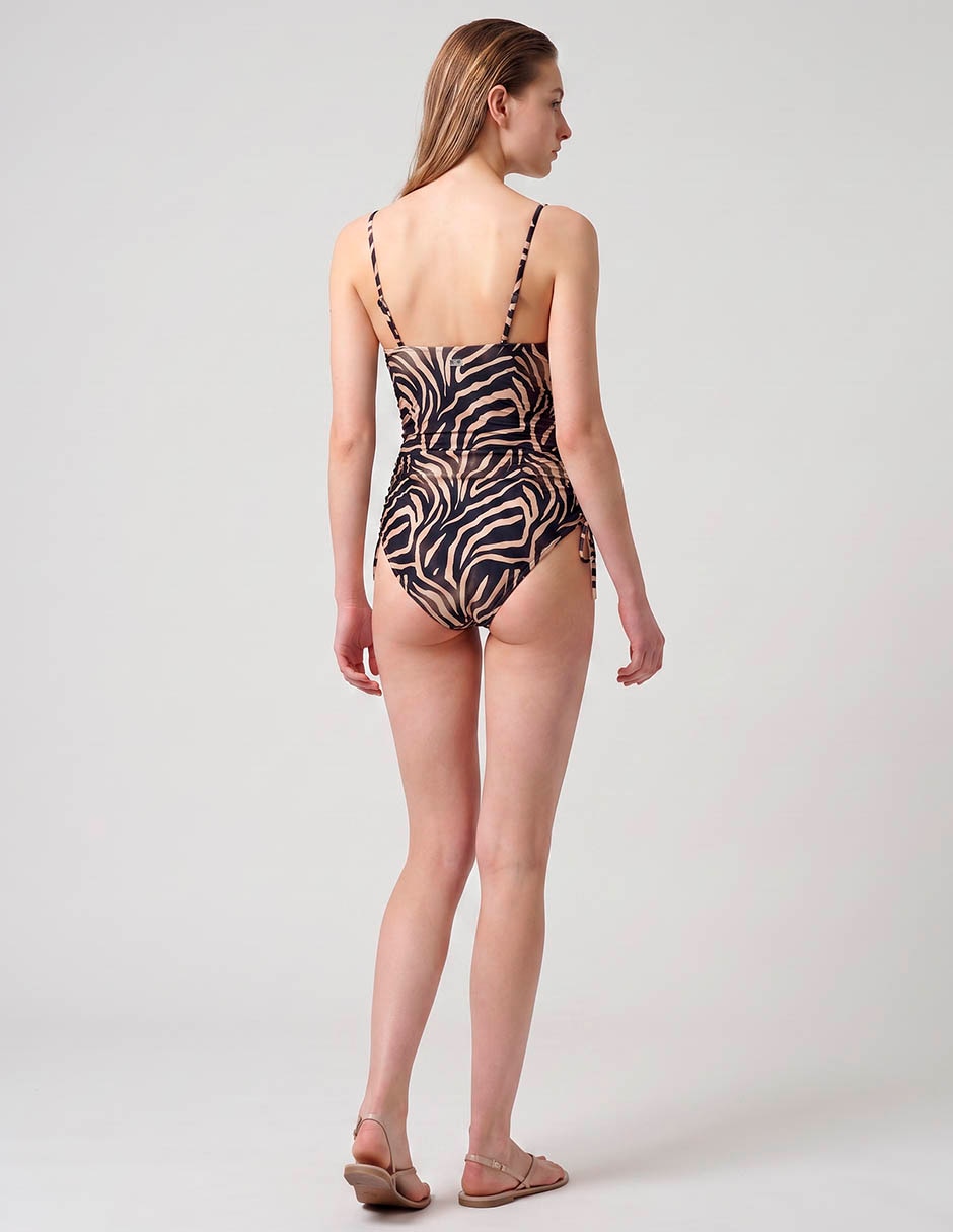 Traje de baño estampado animal print para mujer 2