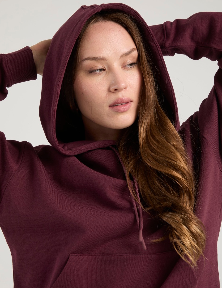Sudadera con capucha y bolsa para mujer 3