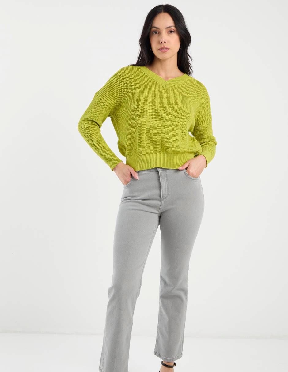Jeans boot cintura baja para mujer 7