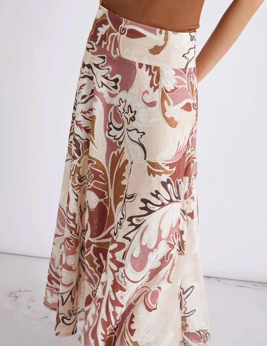 Falda larga a la cintura 2