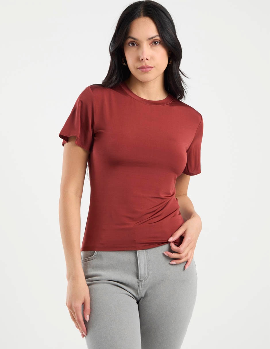 Blusa manga corta para mujer 7