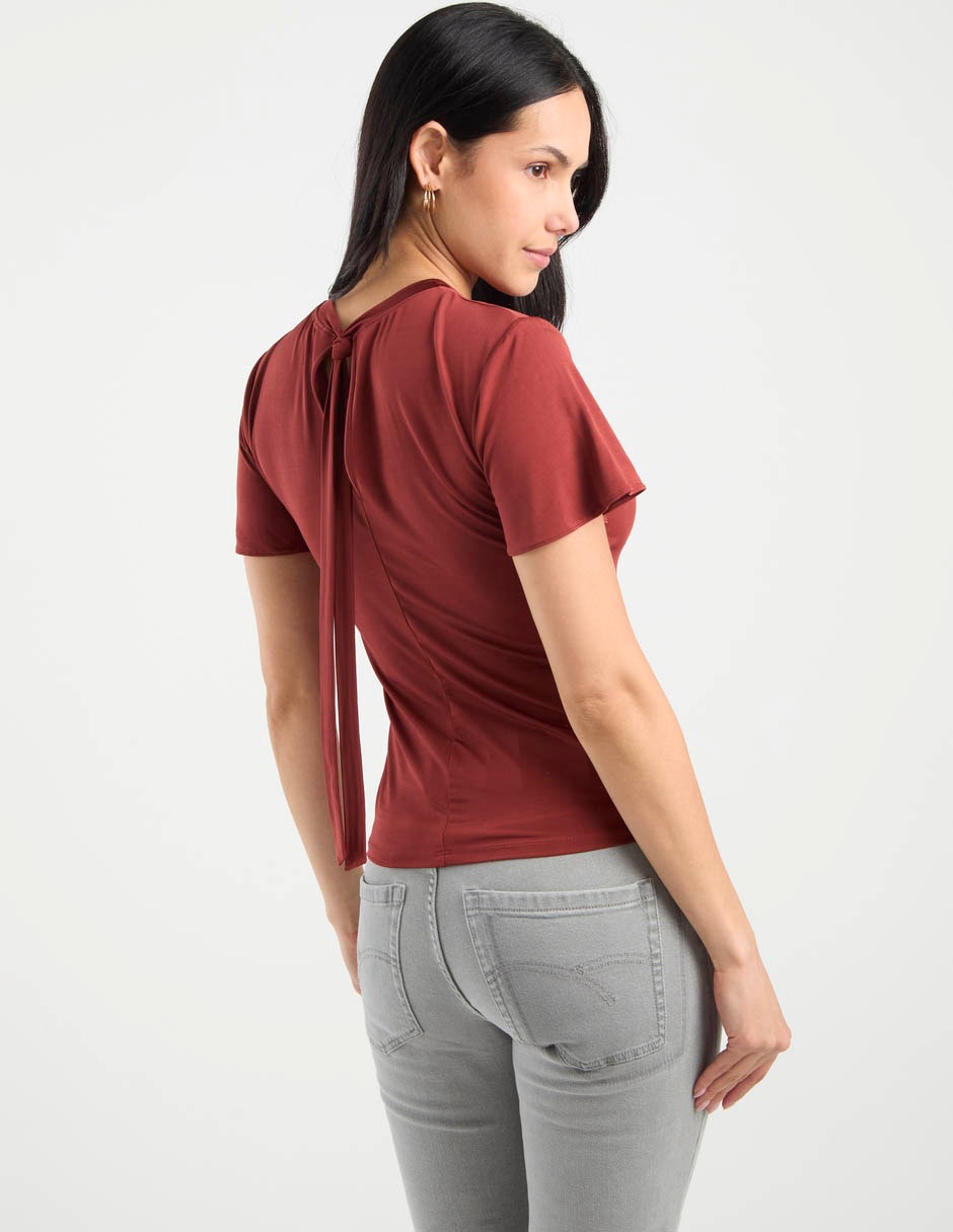 Blusa manga corta para mujer 11