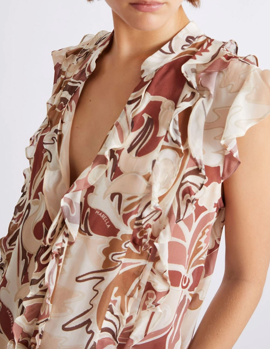 Blusa manga corta para mujer 7
