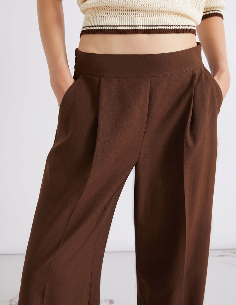Pantalón relaxed straight para mujer 1