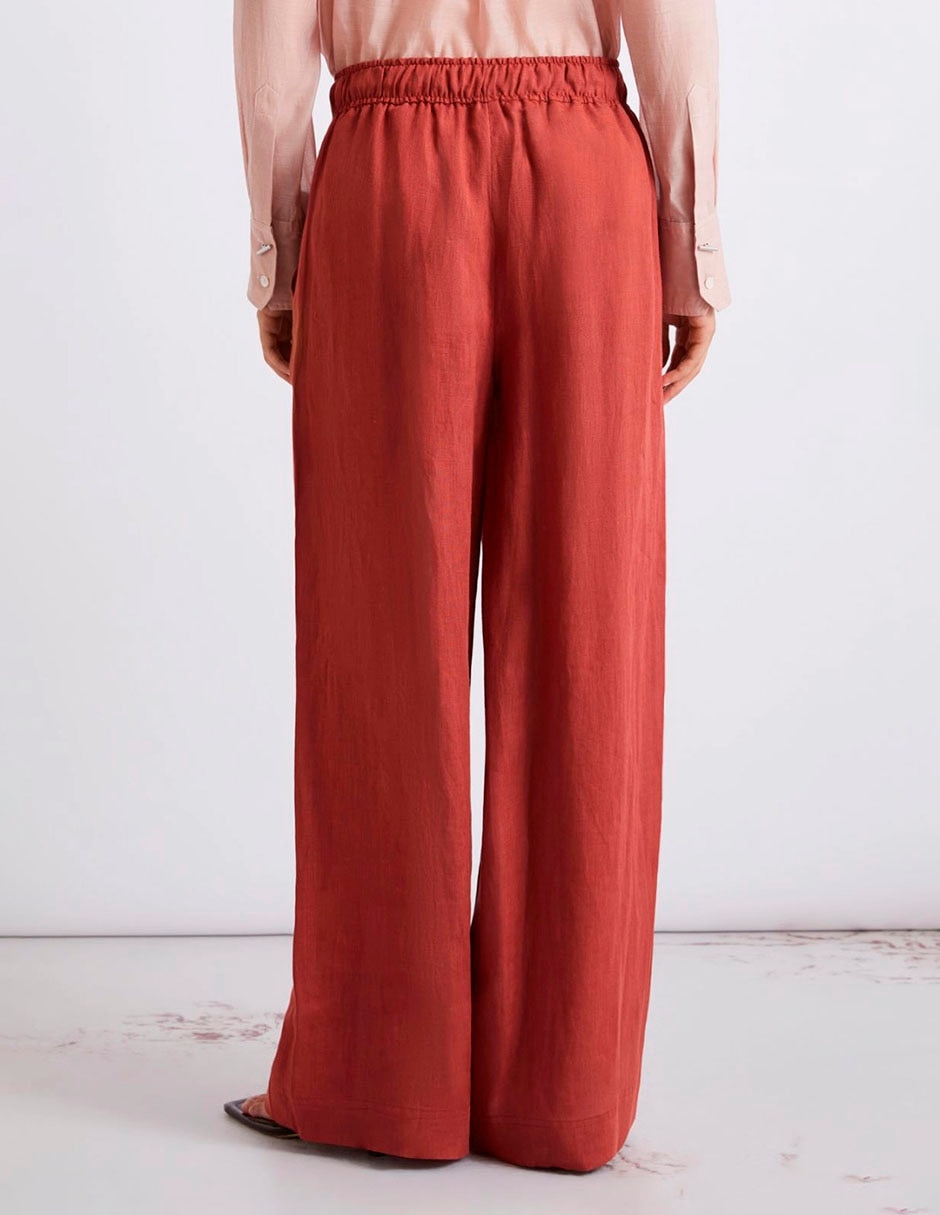 Pantalón relaxed marella straight para mujer